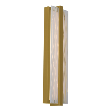 AFX Gallery 20" LED Wall Sconce - 640 Lumens - 20W - CCT Selectable - 120-277V - Light Antique Brass