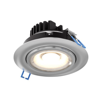 DALS Scope LED Gimbal Downlight - 4" - 11W - CCT Selectable - 120V - Satin Nickel
