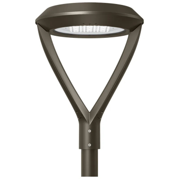 Westgate GPX LED Twin Arm Post Mount Area Disk Light - 18 | 30 | 45 | 60W - CCT Selectable - 120-277V - Bronze