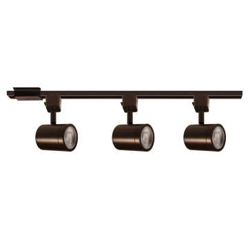 WAC Lighting Charge 8010 LED 3-Light Adjustable H-Track Head Kit - 2,595 Lumens - 27W - CCT Selectable - 120V - Dark Bronze