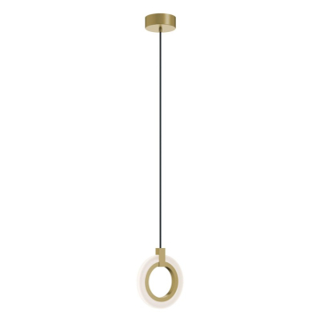 AFX Halo 8" LED Pendant - 18W - CCT Selectable - 120-277V - Light Antique Brass