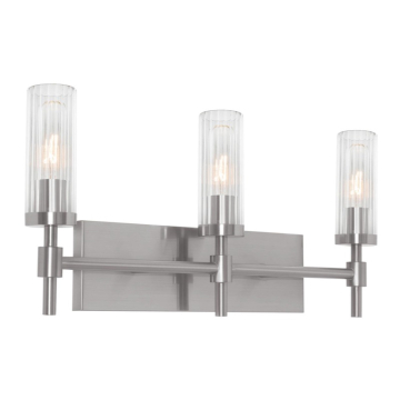 AFX Huntington 24" 3-Light Medium Base Vanity Light - 120V - Satin Nickel