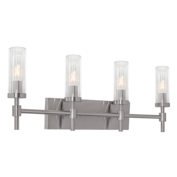 AFX Huntington 30" 4-Light Medium Base Vanity Light - 120V - Satin Nickel