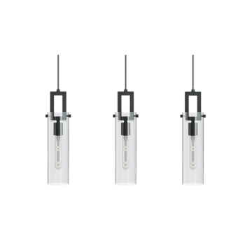AFX Houston 3-Light Linear Pendant - 120V - Black