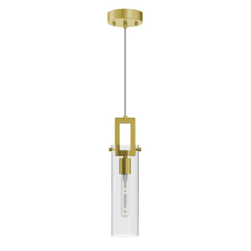 AFX Houston 4" Medium Base Pendant - 120V - Light Antique Brass