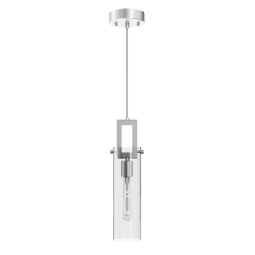AFX Houston 4" Medium Base Pendant - 120V - Satin Nickel