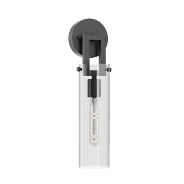 AFX Houston 17" Medium Base Wall Sconce - 120V - Black