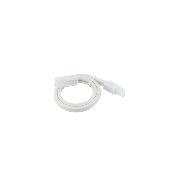 WAC Lighting Extension Joiner Cable for Line Voltage Puck Light - White