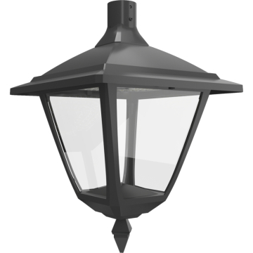 RAB Heritage Square Decorative LED Lantern - 15,401 Max Lumens - 60 | 80 | 100 | 120W - Type III/Type V Selectable Optics - Pendant Mount - 120-277V - Bronze