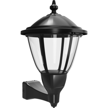 RAB Heritage Round Decorative Lantern with EX39 Base - Wall Mount - 120-277V - Black
