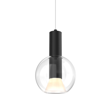 DALS Iris LED Pendant Light - 12W - CCT Selectable - 120V - Black