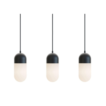 AFX Irvine 3-Light LED Linear Pendant - 45W - CCT Selectable - 120V - Black