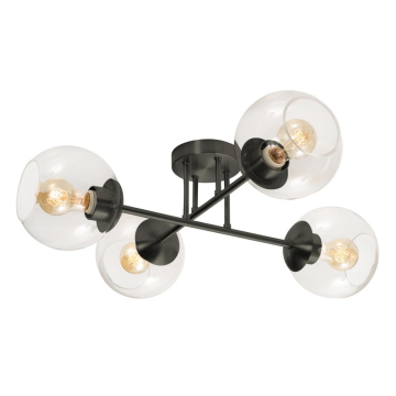AFX Jamie 24" Semi-Flush Mount - 120V - Black