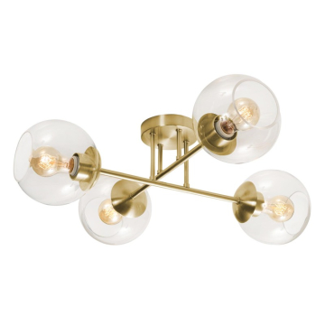 AFX Jamie 24" Semi-Flush Mount - 120V - Satin Brass