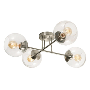 AFX Jamie 24" Semi-Flush Mount - 120V - Satin Nickel