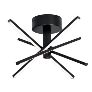 AFX Jaxx 15" LED Semi-Flush Mount - 3000K - 120V - Black