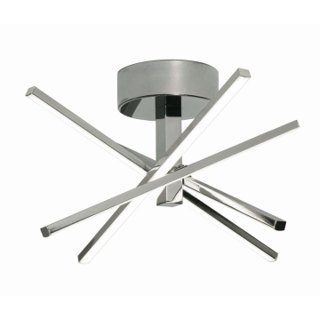 AFX Jaxx 15" LED Semi-Flush Mount - 3000K - 120V - Polished Chrome