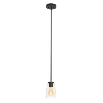 AFX Joanna 1-Light Pendant - 120V - Textured Black