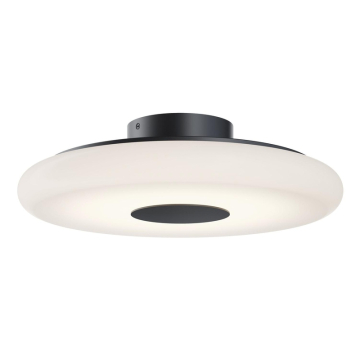 AFX June 18" LED Semi-Flush Mount - 1,800 Lumens - 30W - CCT Selectable - 120-277V - Black