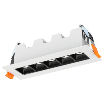Lotus 5-Light Linear Recessed LED Downlight - 45º Beam Angle - 11W - CCT Selectable - 120V - White