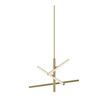 AFX Knoll 24" LED Pendant - 1,300 Lumens - 40W - CCT Selectable - 120-277V - Light Antique Brass