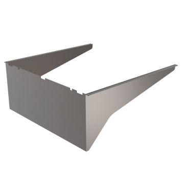 Keystone Reversible Glare Shield for Large Size Area Lights - Bronze