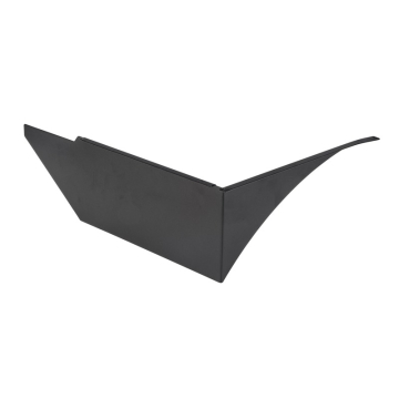 Keystone Area Light Left-side Mounted Glare Shield - Medium Size - Black