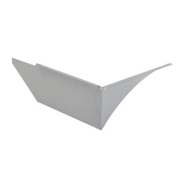Keystone Area Light Left-side Mounted Glare Shield - Medium Size - Silver