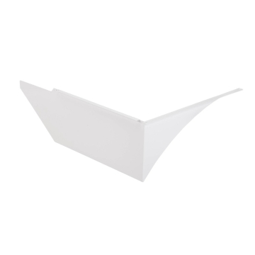 Keystone Area Light Left-side Mounted Glare Shield - Medium Size - White