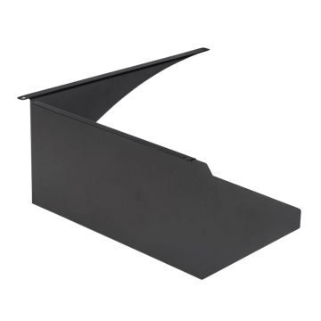 Keystone Area Light Right-side Mounted Glare Shield - Medium Size - Black