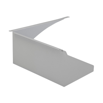 Keystone Area Light Right-side Mounted Glare Shield - Medium Size - Silver