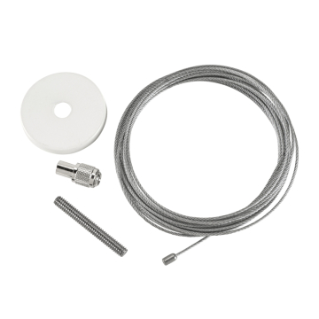 Keystone 2" Circular Canopy Cover Non-Feed Kit - Masonry Mount - White