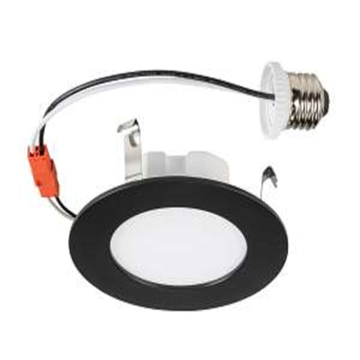 Keystone Aviva 4" Round Slim LED Wafer Retrofit Downlight - Wattage & CCT Selectable - 120V - Black