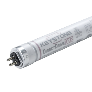 Keystone 48" 25W LED T5HO Shatterproof Lamp - 3500K - 3,400 Lumens - 120-277V