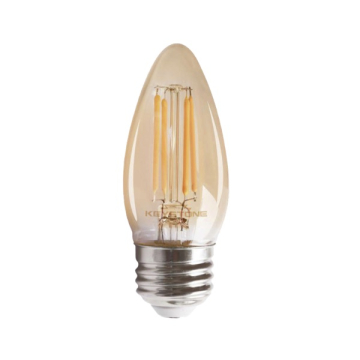 Keystone B11 LED Filament Bulb - E26 - 5.5W - 2200K - Amber