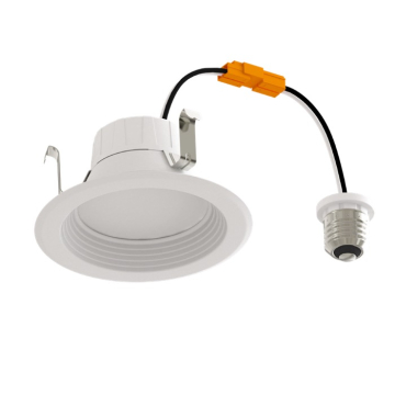 Keystone LED Retrofit Downlight - 4" Baffle Round - CCT Selectable - 120V - 8W - E26 Adapter Included