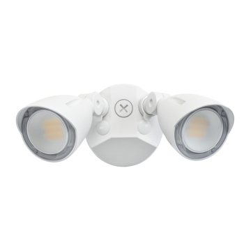 Keystone LED Dual Head Security Light - 2,480 Max Lumens - 10 | 15 | 20W - CCT Selectable - 120-277V - White