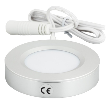 Task Lighting 3W LED Puck Light - 2700K - 180 Lumens - 12V - Brushed Aluminum