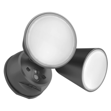 RAB Luminator Dual Head LED Security Flood Light - Photocell - 20W - CCT Tunable - 120V - Bronze