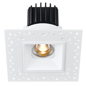 Lotus Tangra 3" LED Fixed Square Recessed Invisible Trim Downlight - 11 | 15W