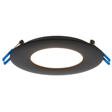 Lotus 4" Round Super Thin LED Downlight - 11W - 4000K - 730 Lumens - 120V - Black