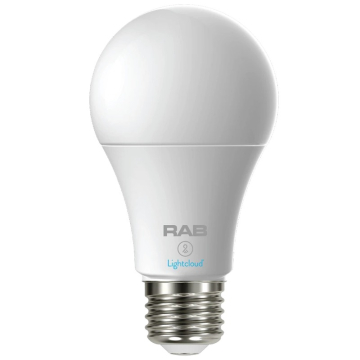 RAB 10W LED A19 Lamp - Lightcloud Blue - 27K thru 65K - 120V - 2 Pack