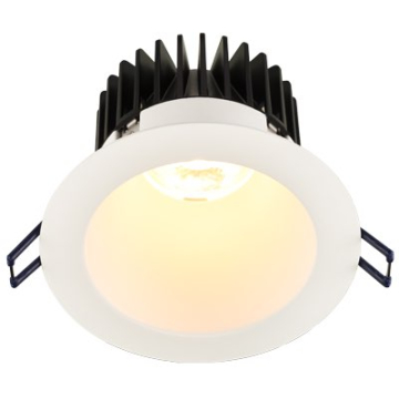 Lotus 4" Round Deep Regressed LED Downlight - 15W - White Reflector - White Trim - Dim to Warm / 3K-2K - 1,130 Lumens - 120V