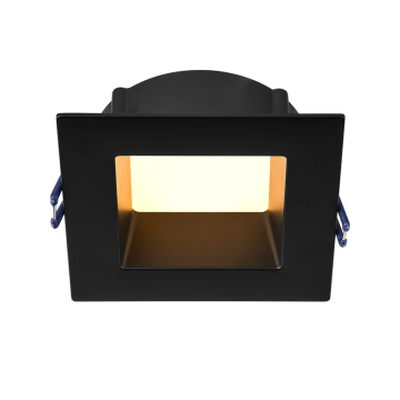 Lotus 4" Square Deep Regressed LED Downlight - 446 Lumens - 11W - CCT Selectable - 120V - Black
