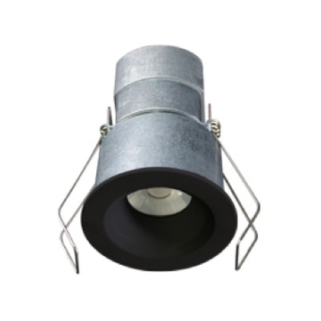 Lotus 6W 2" Mini LED Round Recessed Downlight - 3000K - 480 Lumens - 24V - Black