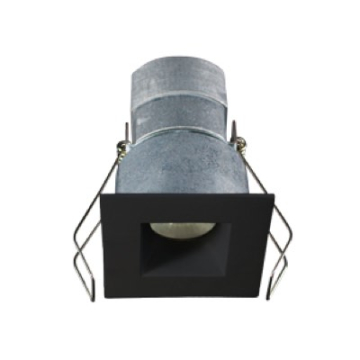 Lotus 6W 2" Mini LED Square Recessed Downlight - 3000K - 480 Lumens - 24V - Black