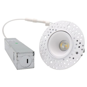 Lotus 2" Mini Round LED Trimless Downlight - CCT Selectable - 120V - White