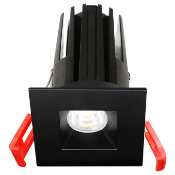 Lotus 2" 7W Square LED Downlight - CCT Selectable - 480 Lumens - 120V - Black