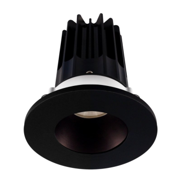 Lotus 2" LED Recessed Downlight - 8W - 2700K - 580 Lumens - Bronze Reflector - Round Black Trim - 120V