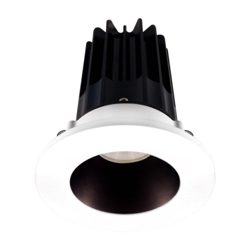 Lotus 2" LED Recessed Downlight - 8W - 2700K - 580 Lumens - Bronze Reflector - Round White Trim - 120V